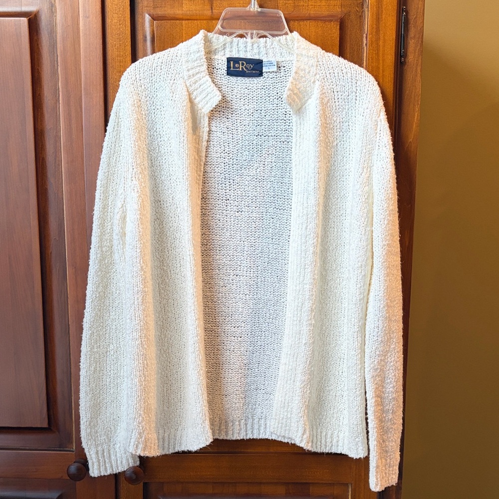 Vintage LeRoy Cream Cardigan